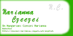 marianna czeczei business card